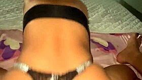 I pound my buddy's wife's huge black ass anally after she comes from the river begging like a bitch