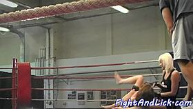 wanna see euro babes kiss passionately after wrestling tangle?