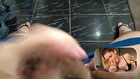 wanna see beautiful pov blowjob huge triple cumshot?