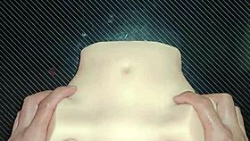 Candy's Huge Ass Takes Double Penetration Creampie on Desk Closeup Gaping