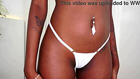 beautiful ebony jenny pretinha with perfect tits double penetrated anal by huge white cocks