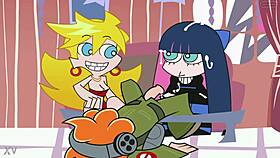 oops thrill of flashing garter panties stockings in comic loops