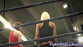wanna see euro babes kiss passionately after wrestling tangle?