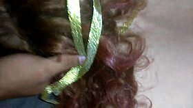 ginger masked lady toys her curvy bbw body post parade fun 🔥😈