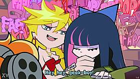 oops thrill of flashing garter panties stockings in comic loops