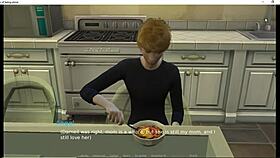 Sims 4 milf watches massive black cock cuckold action