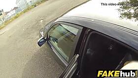 a fake cop rips clothes off hot british cyclist with big tits in the forest