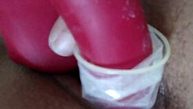 horny amysexxxjuguetona grabs vibrator first and stuffs it deep inside