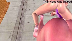 wow this 18yo beauty double dildos shemale ass in hentai!