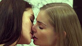 Matty and Fibi grind pussies in hot sensual scissoring action