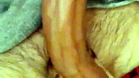 cute petite college girl in dorm gives oiled handjob tugging perky nipples to happy ending