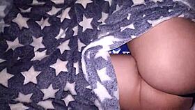 jerking off to this sleeping babe after the party and cumming on her huge tits 💦😈