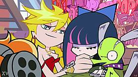 oops thrill of flashing garter panties stockings in comic loops