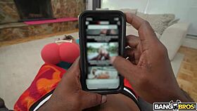 Brickzilla chills with curvy Callie Brooks and her impressive assets on Bangbros