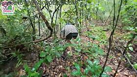 i'm horny thai girl flashing pussy in forest for strangers