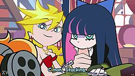 oops thrill of flashing garter panties stockings in comic loops