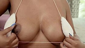 Brickzilla chills with curvy Callie Brooks and her impressive assets on Bangbros