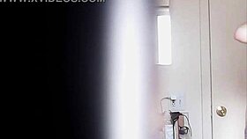 blonde with big boobs slips into something sexy while changing