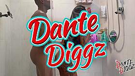 shower pounding: bubble butt ebony mystikal menace gags on bbc facial