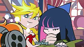 oops thrill of flashing garter panties stockings in comic loops