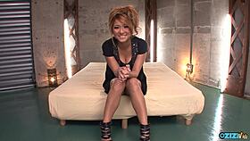 She swallows huge cum load after wild blowjob suck 😋💦