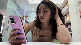 caught her masturbating in office now deep ass licking mamada action