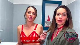 joy and anita heat up in a steamy french ffm threesome