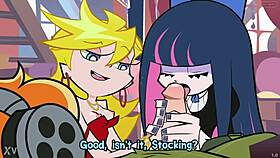 oops thrill of flashing garter panties stockings in comic loops