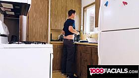 hey, that spicy latina roommate sucked my dick so good in the kitchen