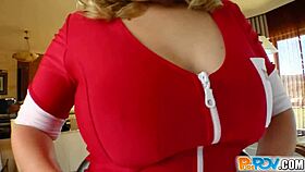 the newspaper girl with big tits gets passionately fucked in high definition pov by her friend