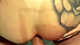hot brazilian anal slut takes raw creampie deep inside