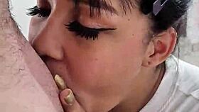 boyfriend fucks girlfriend hard while fingering her tight ass deeply