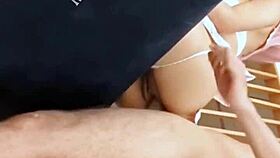 cute latina teen gets her tight pussy stretched by huge cock creampie finish