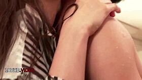Slim Japanese doll delivers intense blowjobs and raw sex action