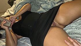 hot milf chats ex while big ass gets deeply penetrated hard