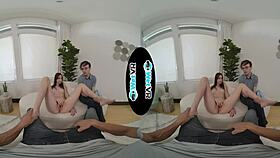 melanie marie humiliates boyfriend watching her ride monster cock