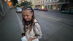 I fucked chubby Czech student outdoors for cash then ditched her