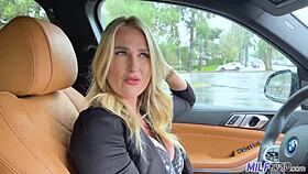 picked up busty blonde milf for casual fun encounter