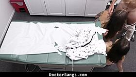 feeling nervous naked on table while doc tests teen pussy?