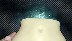 Candy's Huge Ass Takes Double Penetration Creampie on Desk Closeup Gaping