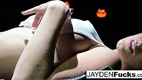 Jayden Jaymes Fingers Her Dripping Tight Pussy Wildly