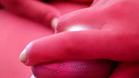 tight swollen pussy slut masturbates hard with electric suction vibrator close up