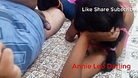 HORNY Indian bhabhi SUCKS big cock in classic homemade sex video