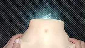 Candy's Huge Ass Takes Double Penetration Creampie on Desk Closeup Gaping