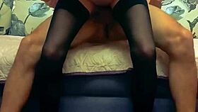 Ripped clothes cowgirl ride on wedding trip pov