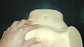 Candy's Huge Ass Takes Double Penetration Creampie on Desk Closeup Gaping