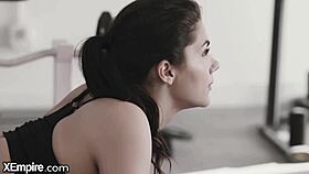 valentina nappi mounts trainer's massive bbc during intense gym workout session