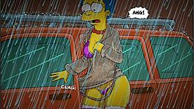 marge simpson bent over anal assfucking cowgirl doggystyle cum riding