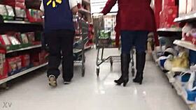 candid hidden cam catches mom shopping unaware