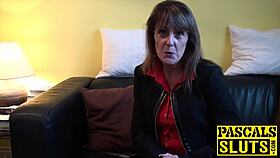 Milf gives blowjob then fucks dominant male hard in intense session